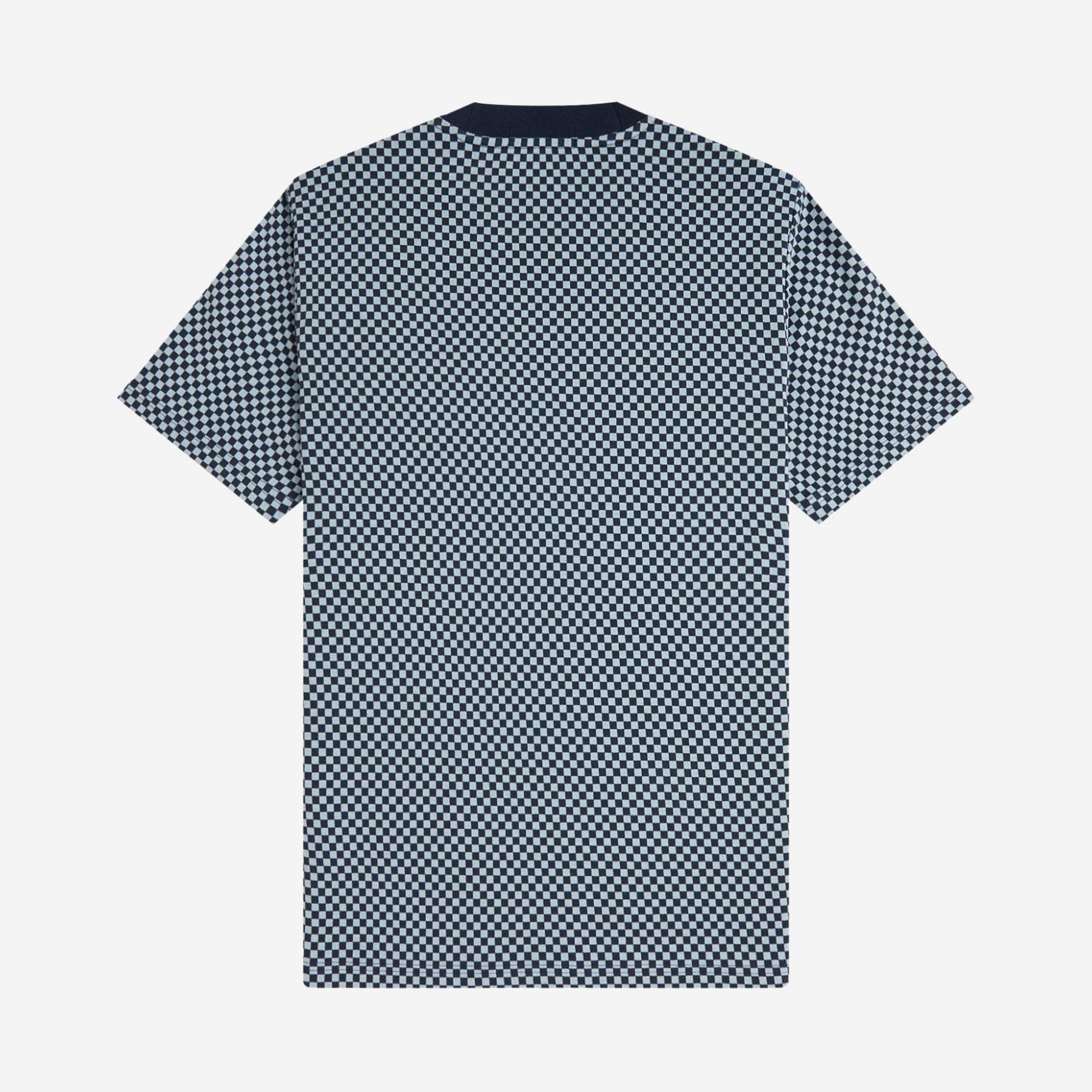 Fred Perry Checkerboard Tee - Dark Airforce
