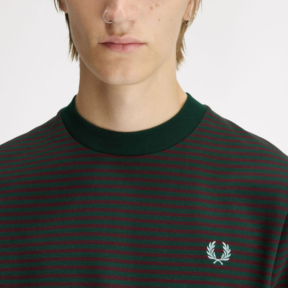 Fred Perry Fine Stripe Heavyweight Tee - Grassroots