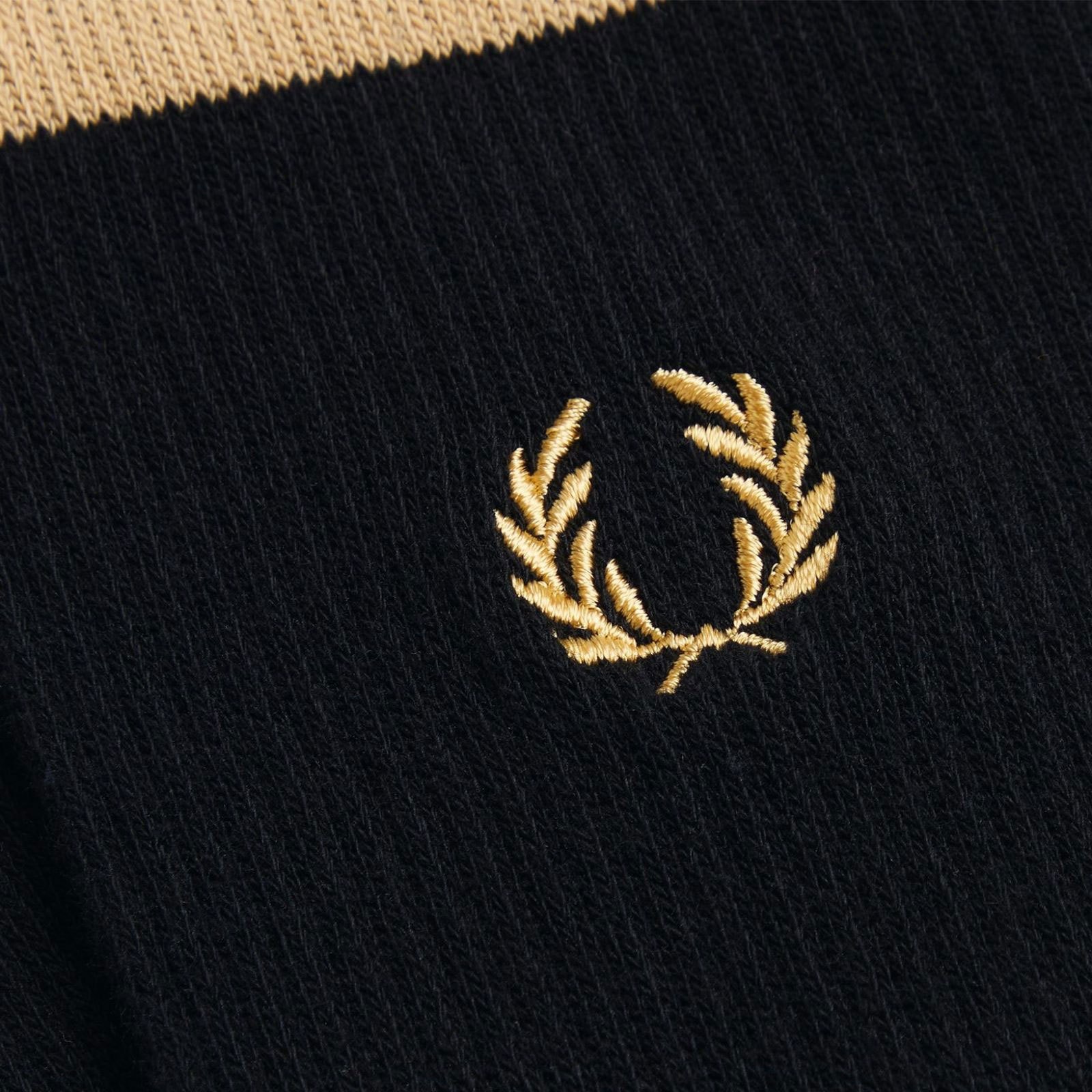 Fred Perry Tipped Sports Sock - Black/Champagne