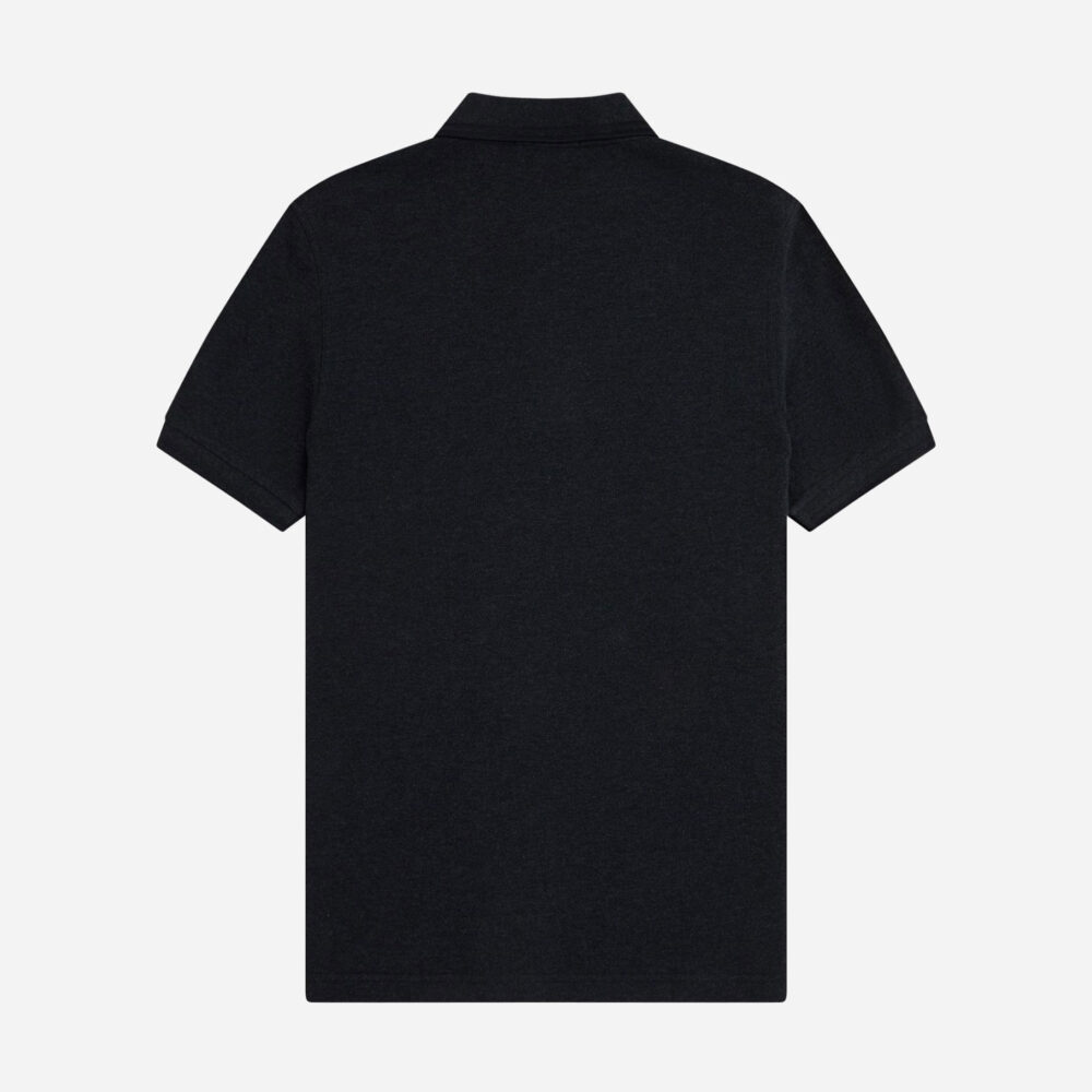 Fred Perry Twin Tipped Polo - Charcoal Marl/Black Fred Perry Twin Tipped Polo - Charcoal Marl/Black