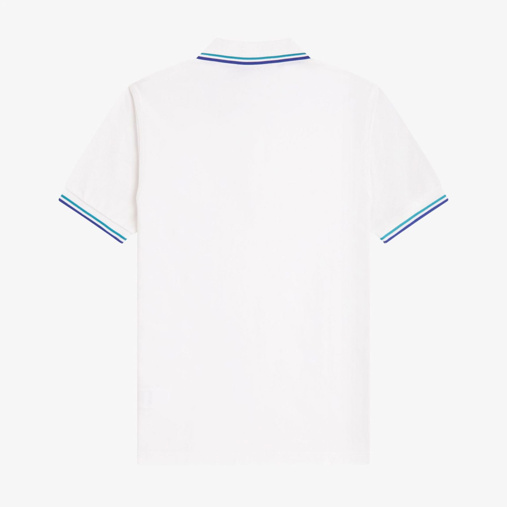 Fred Perry Twin Tipped Polo - Snow White/Deep Mint/Soho Eclipse