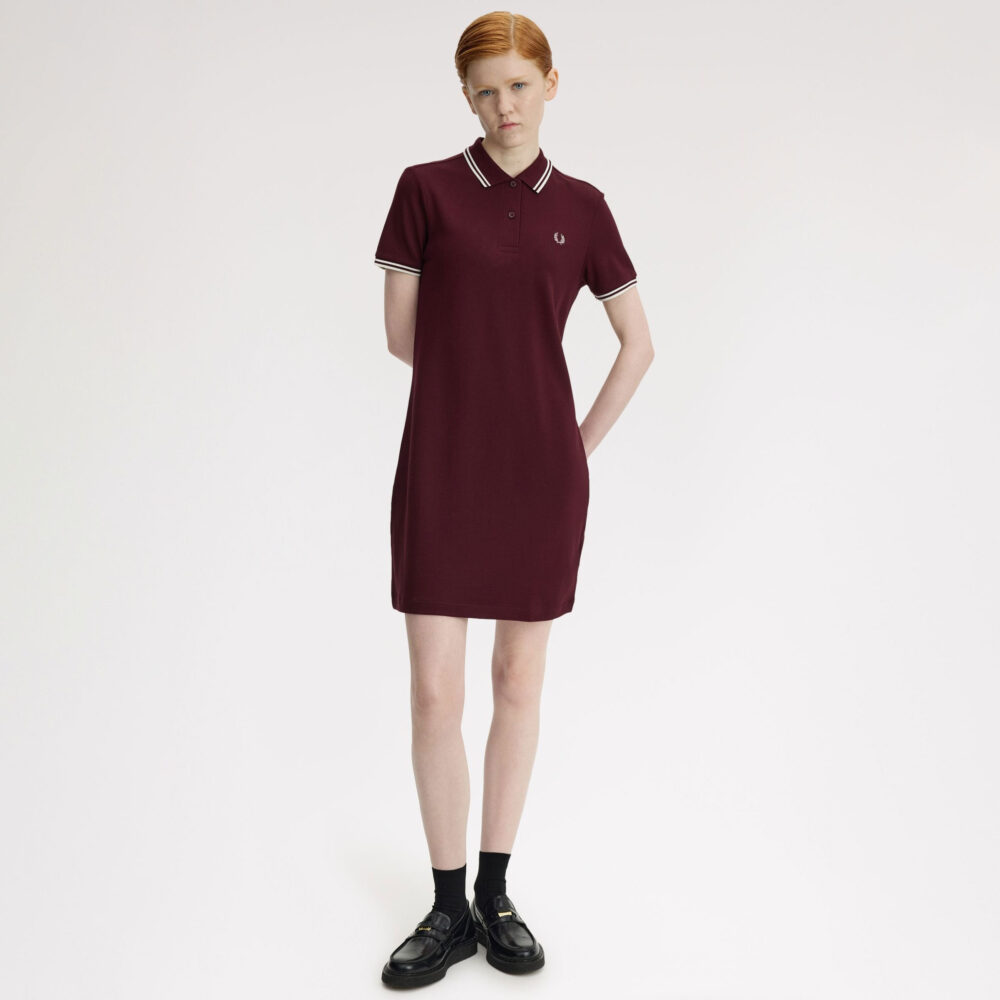 Fred Perry Women's Twin Tipped Dress - Oxblood