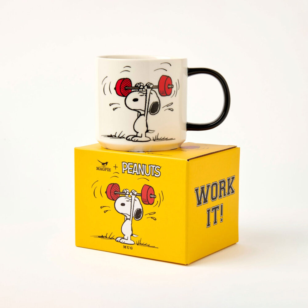 Magpie X Peanuts Work It Mug - White/Black