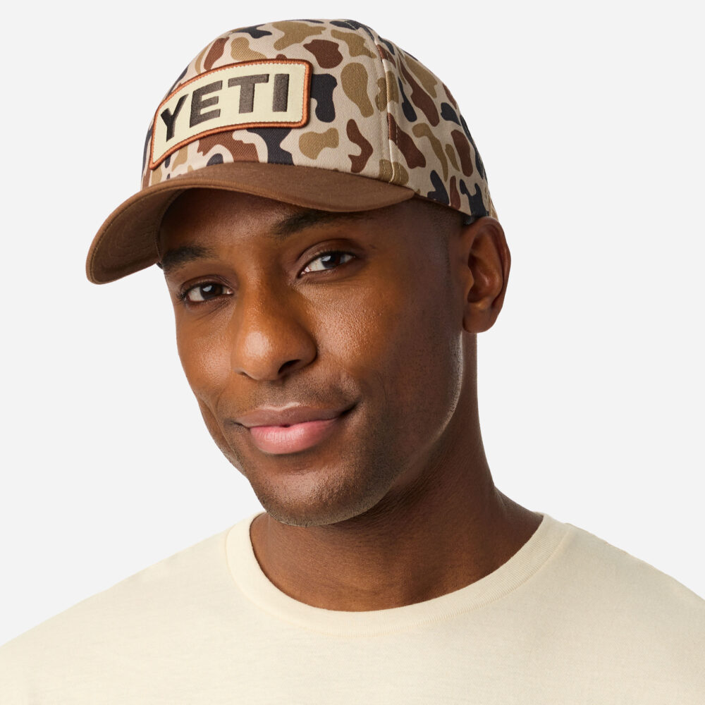 YETI Mesh Camo Flat Brim Snapback Cap - Brown Camo YETI Mesh Camo Flat Brim Snapback Cap - Brown Camo