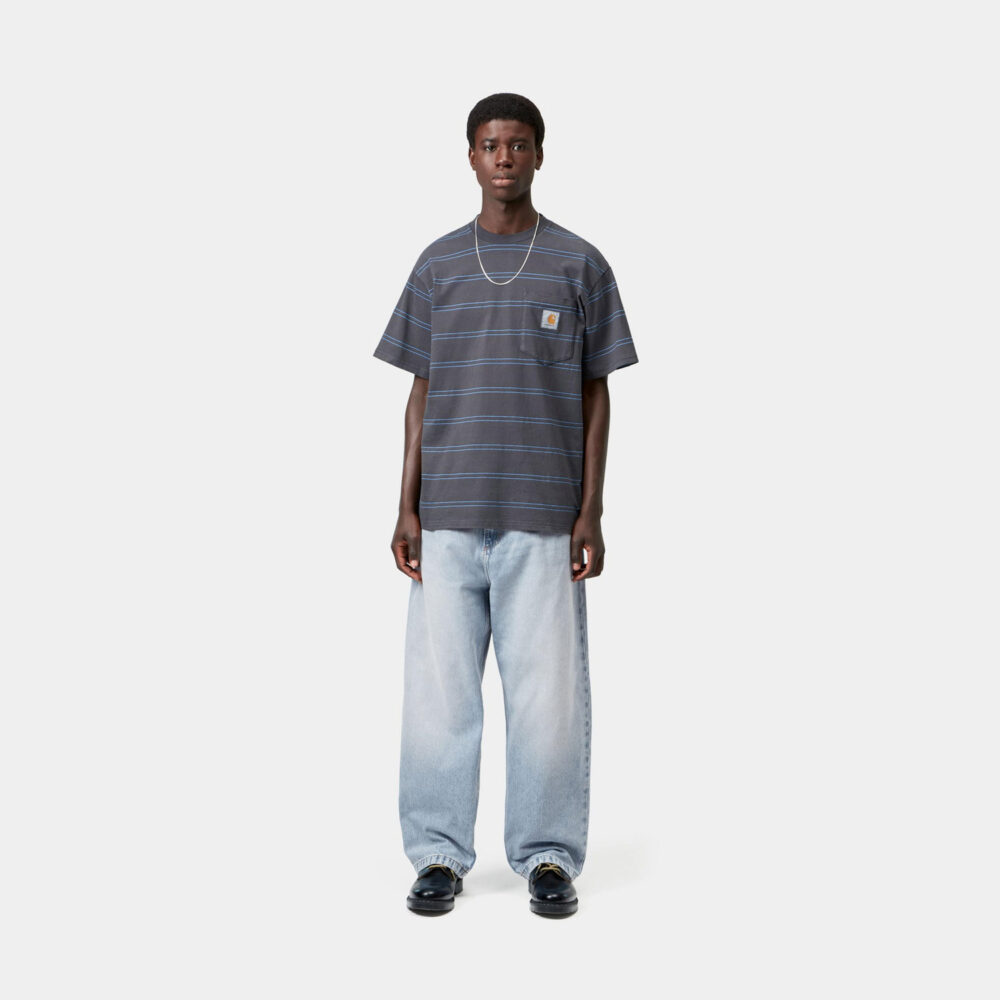 Carhartt WIP Brandon Denim Pant - Blue Heavy Worn Bleached