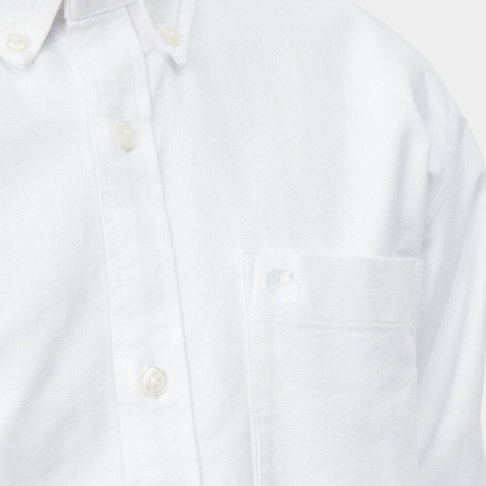 Carhartt WIP C-Logo Shirt - White/White Carhartt WIP C-Logo Shirt - White/White