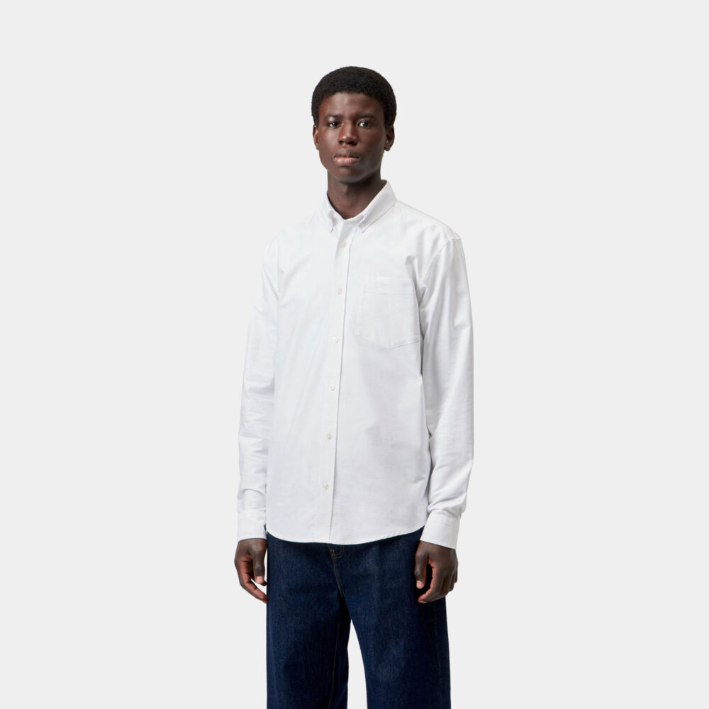Carhartt WIP C-Logo Shirt - White/White Carhartt WIP C-Logo Shirt - White/White