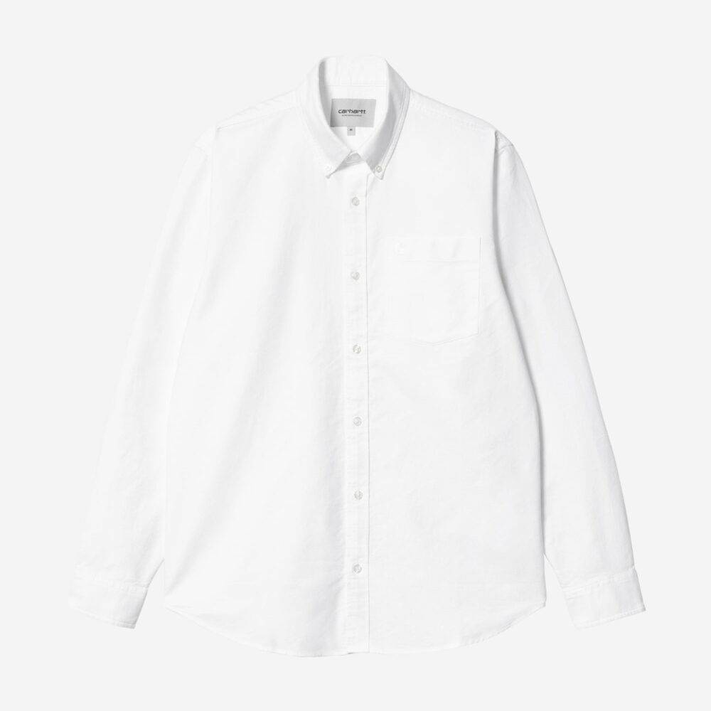Carhartt WIP C-Logo Shirt - White/White Carhartt WIP C-Logo Shirt - White/White