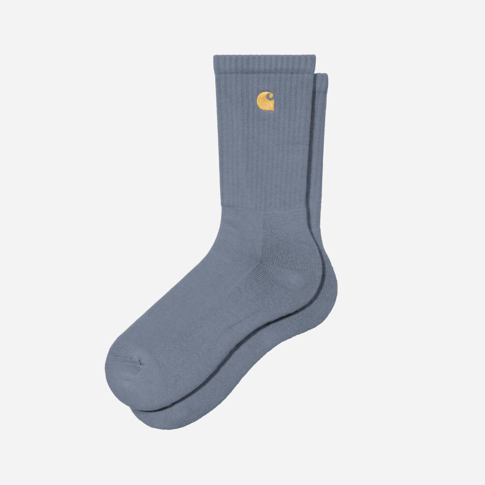 Carhartt WIP Chase Sock - Shady Blue/Gold
