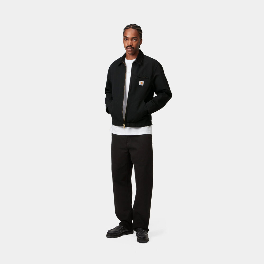 Carhartt WIP Detroit Jacket - Black/Black Rinsed