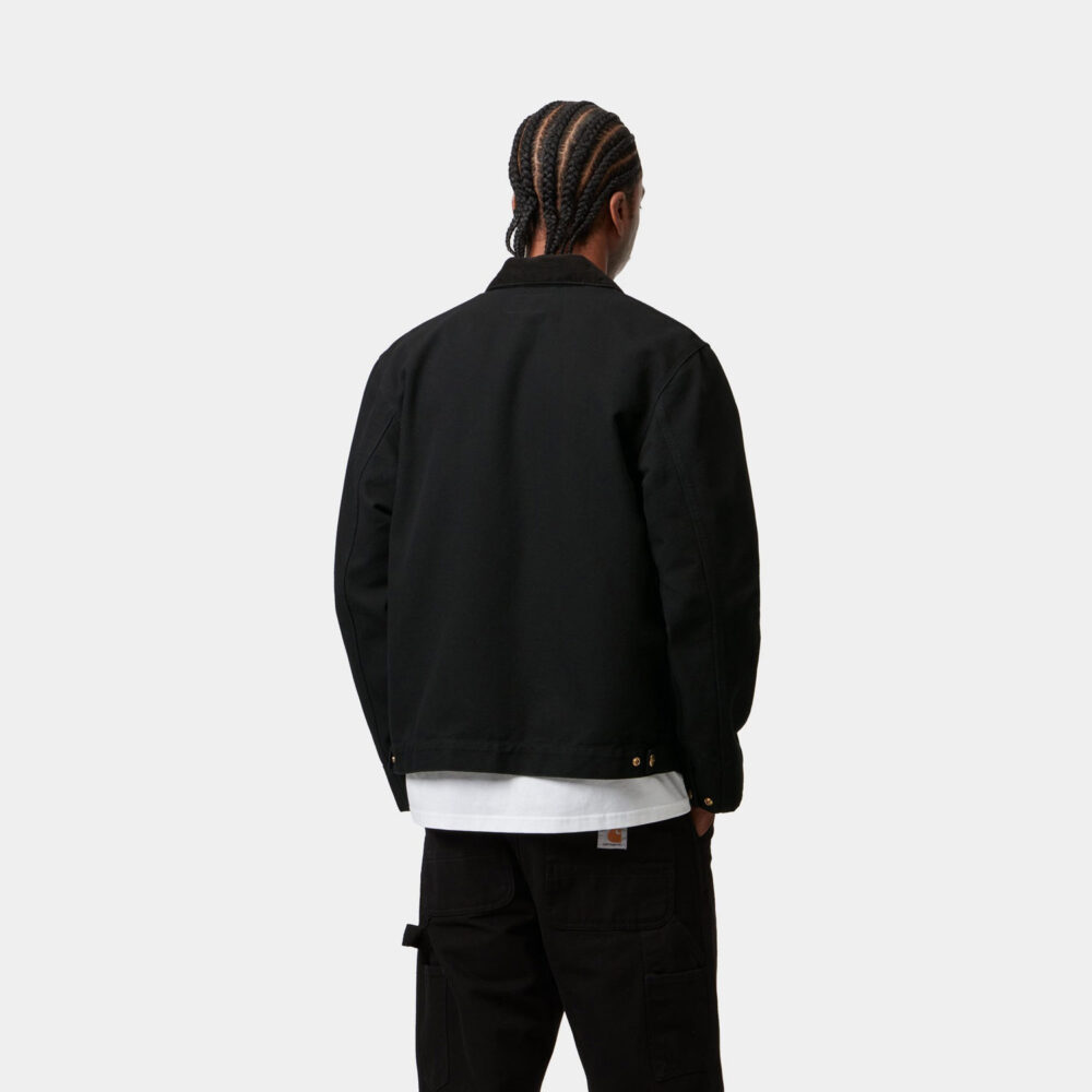 Carhartt WIP Detroit Jacket - Black/Black Rinsed Carhartt WIP Detroit Jacket - Black/Black Rinsed
