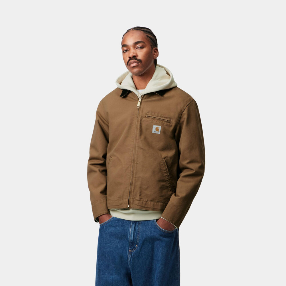 Carhartt WIP Detroit Jacket - Hamilton Brown/Tobacco Rinsed
