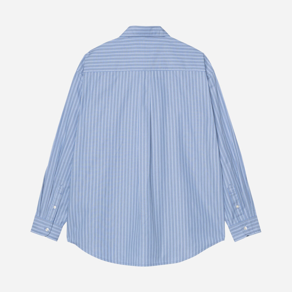 Carhartt WIP Keene Shirt - Keene Stripe/Curacao Carhartt WIP Keene Shirt - Keene Stripe/Curacao