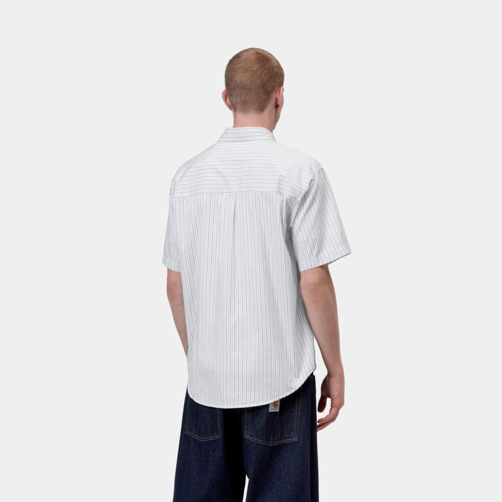 Carhartt WIP Keene Short Sleeve Shirt - Keene Stripe/White Carhartt WIP Keene Short Sleeve Shirt - Keene Stripe/White