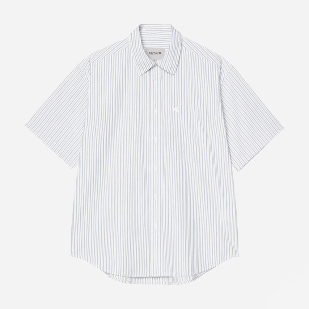 Carhartt WIP Keene Short Sleeve Shirt - Keene Stripe/White Carhartt WIP Keene Short Sleeve Shirt - Keene Stripe/White
