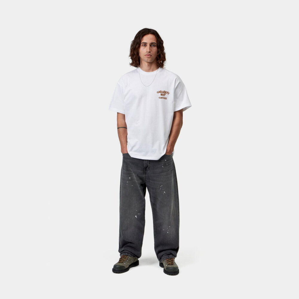 Carhartt WIP Landon Denim Pant - Black Destroy Wash/Splatter