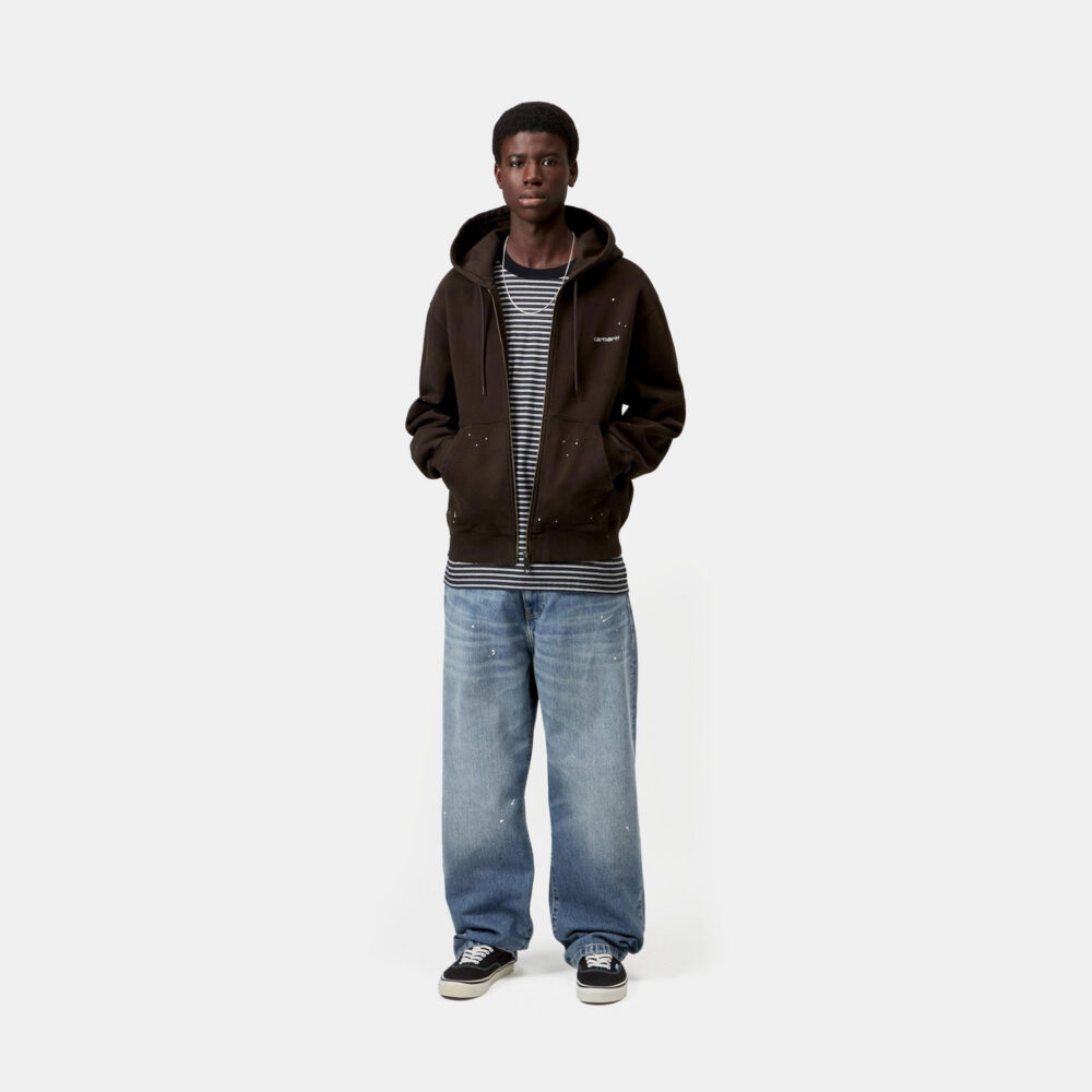 Carhartt WIP Landon Denim Pant - Blue Destroy Wash/Splatter