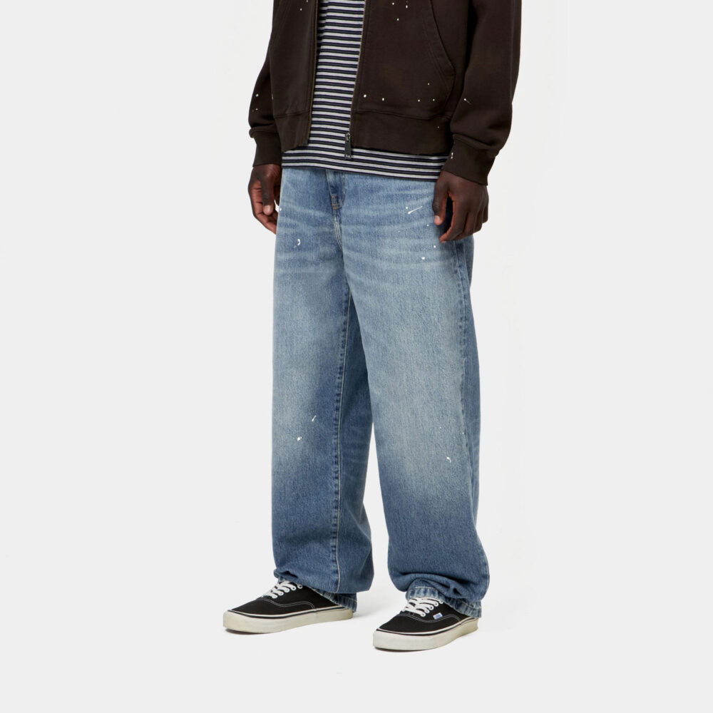 Carhartt WIP Landon Denim Pant - Blue Destroy Wash/Splatter Carhartt WIP Landon Denim Pant - Blue Destroy Wash/Splatter