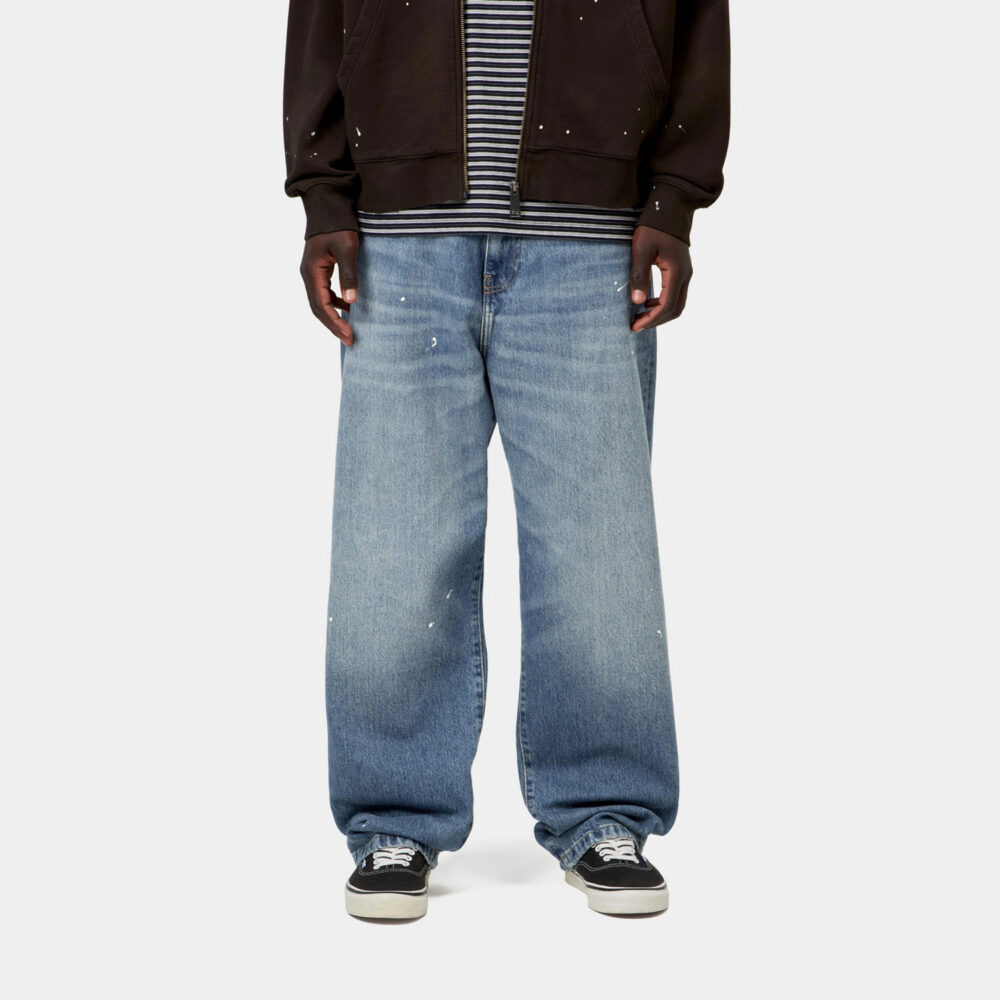 Carhartt WIP Landon Denim Pant - Blue Destroy Wash/Splatter Carhartt WIP Landon Denim Pant - Blue Destroy Wash/Splatter