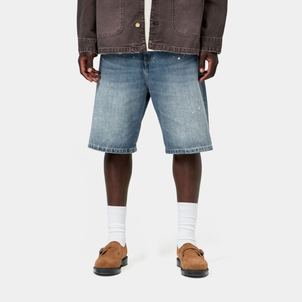 Carhartt WIP Landon Short - Blue Destroy Wash/Splatter Carhartt WIP Landon Short - Blue Destroy Wash/Splatter