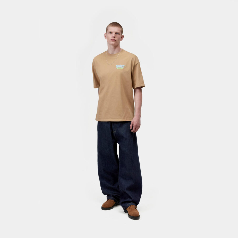 Carhartt WIP Luggage Label Tee - Dusty Hamilton Brown
