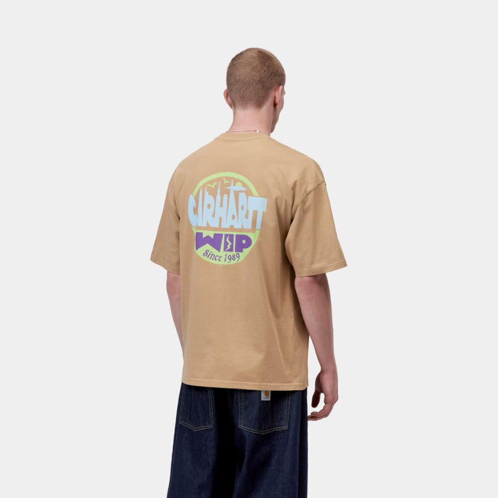 Carhartt WIP Luggage Label Tee - Dusty Hamilton Brown Carhartt WIP Luggage Label Tee - Dusty Hamilton Brown