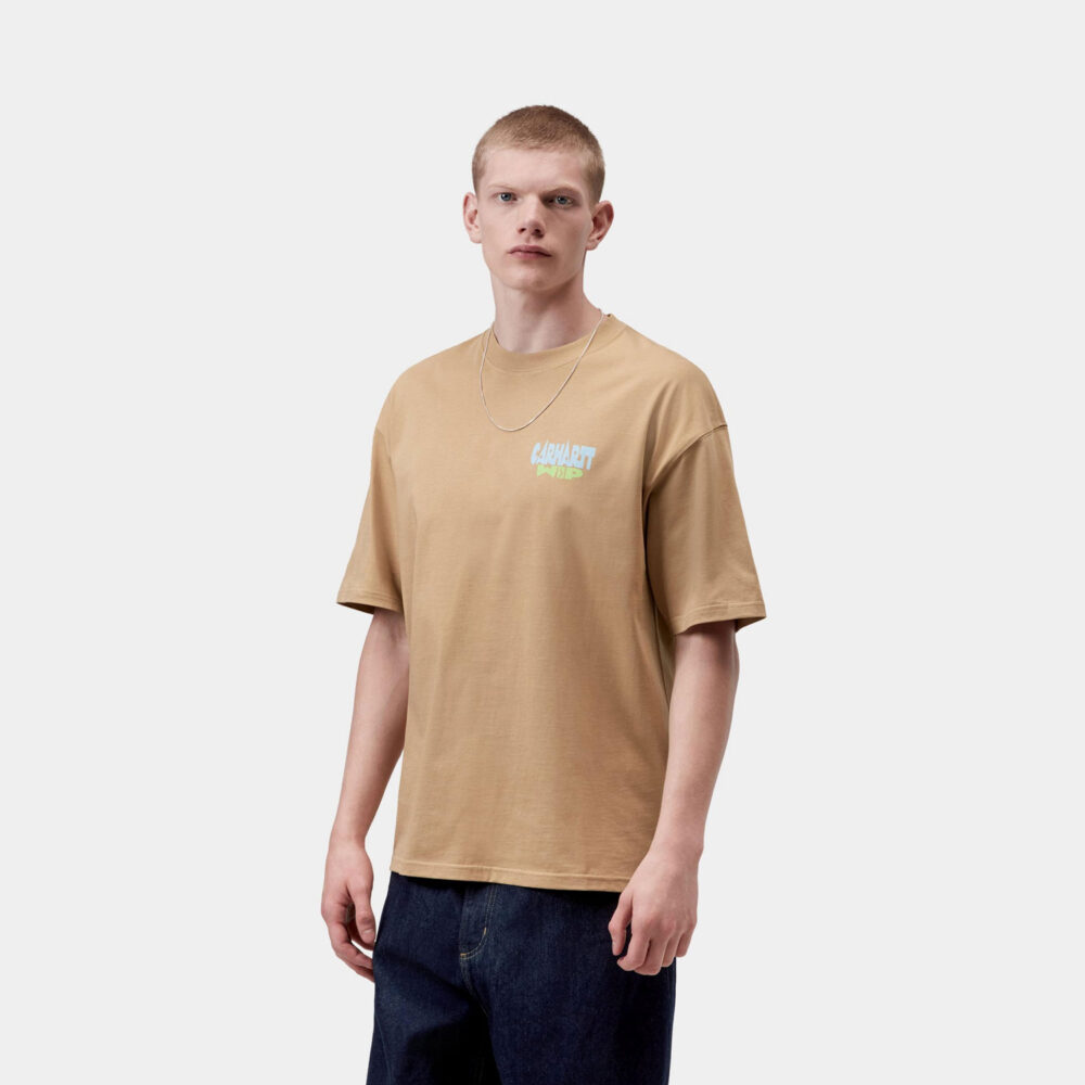 Carhartt WIP Luggage Label Tee - Dusty Hamilton Brown Carhartt WIP Luggage Label Tee - Dusty Hamilton Brown