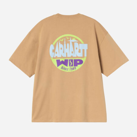 Carhartt WIP Luggage Label Tee - Dusty Hamilton Brown