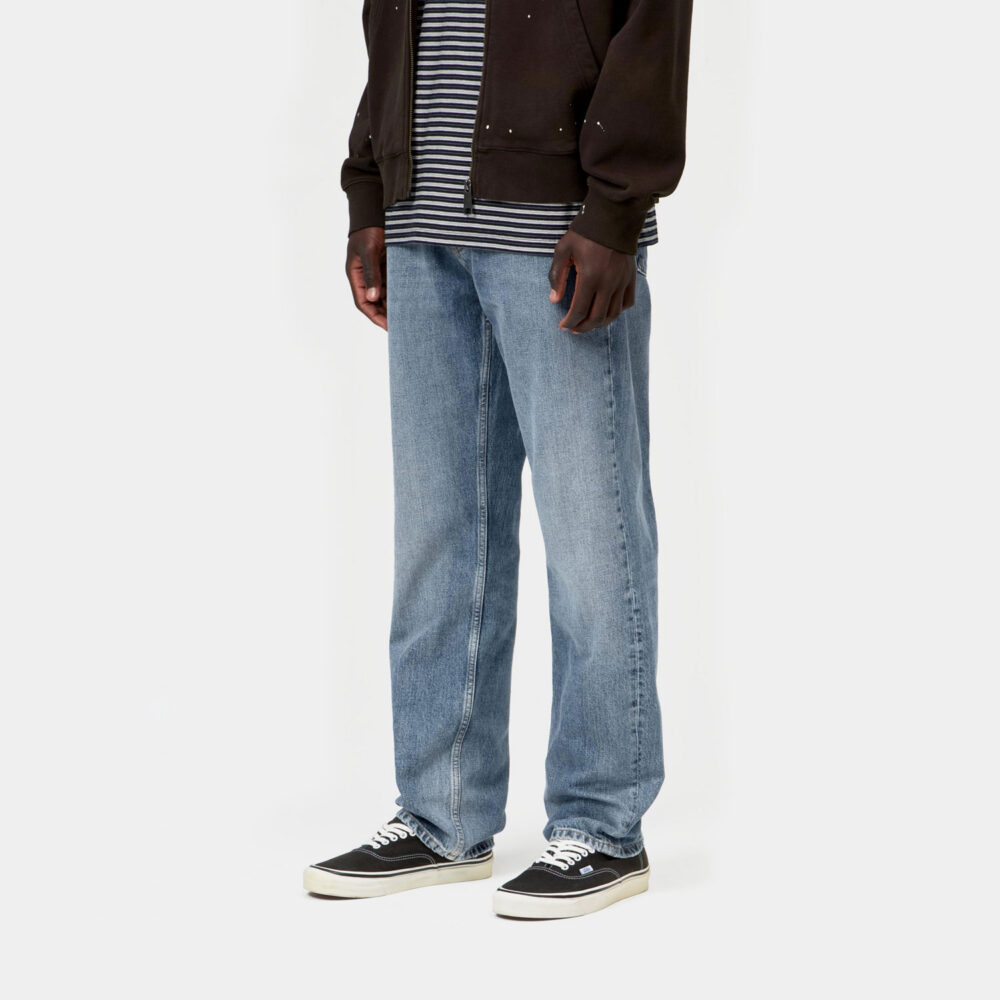 Carhartt WIP Marlow Denim Pant - Blue Worn Bleached Carhartt WIP Marlow Denim Pant - Blue Worn Bleached