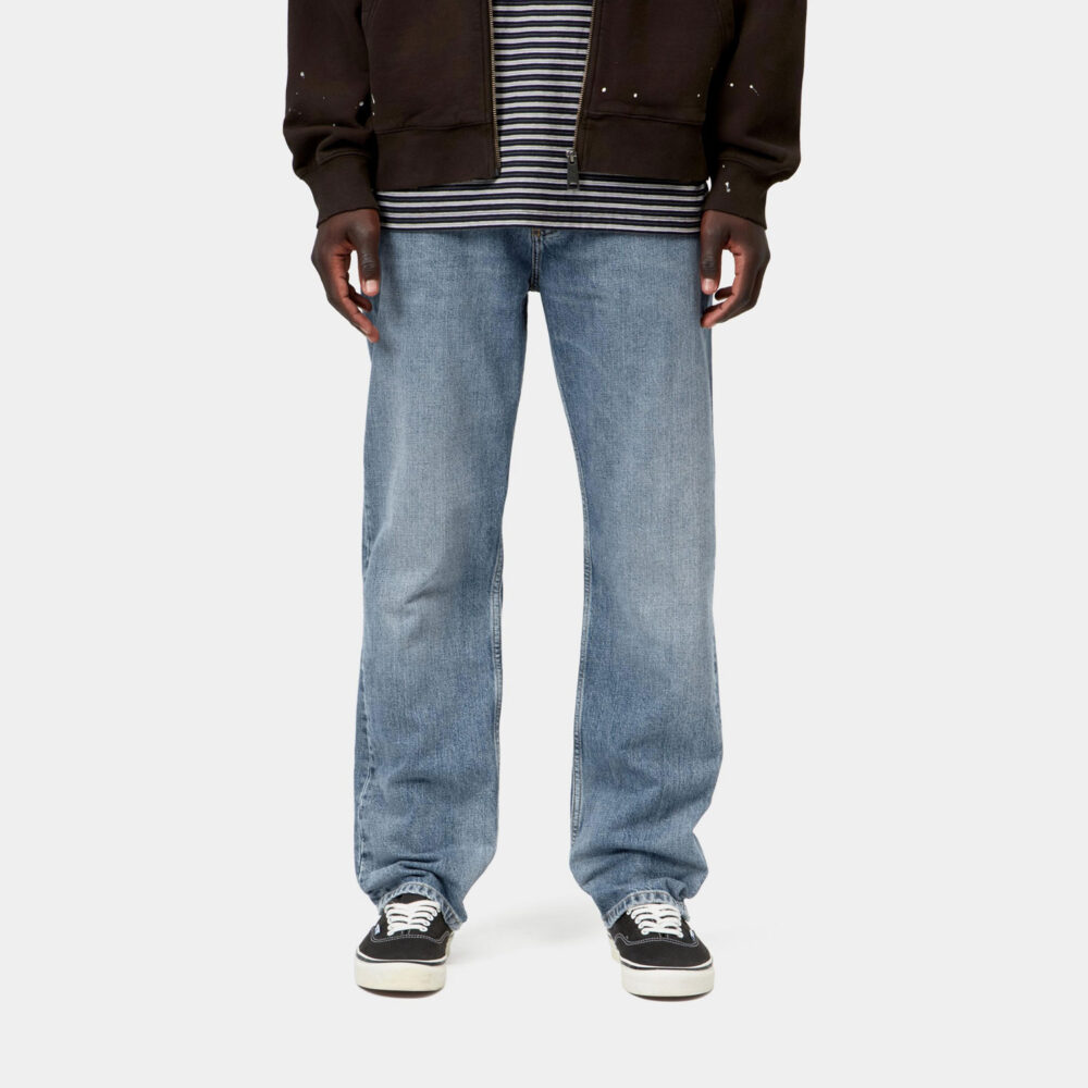 Carhartt WIP Marlow Denim Pant - Blue Worn Bleached Carhartt WIP Marlow Denim Pant - Blue Worn Bleached
