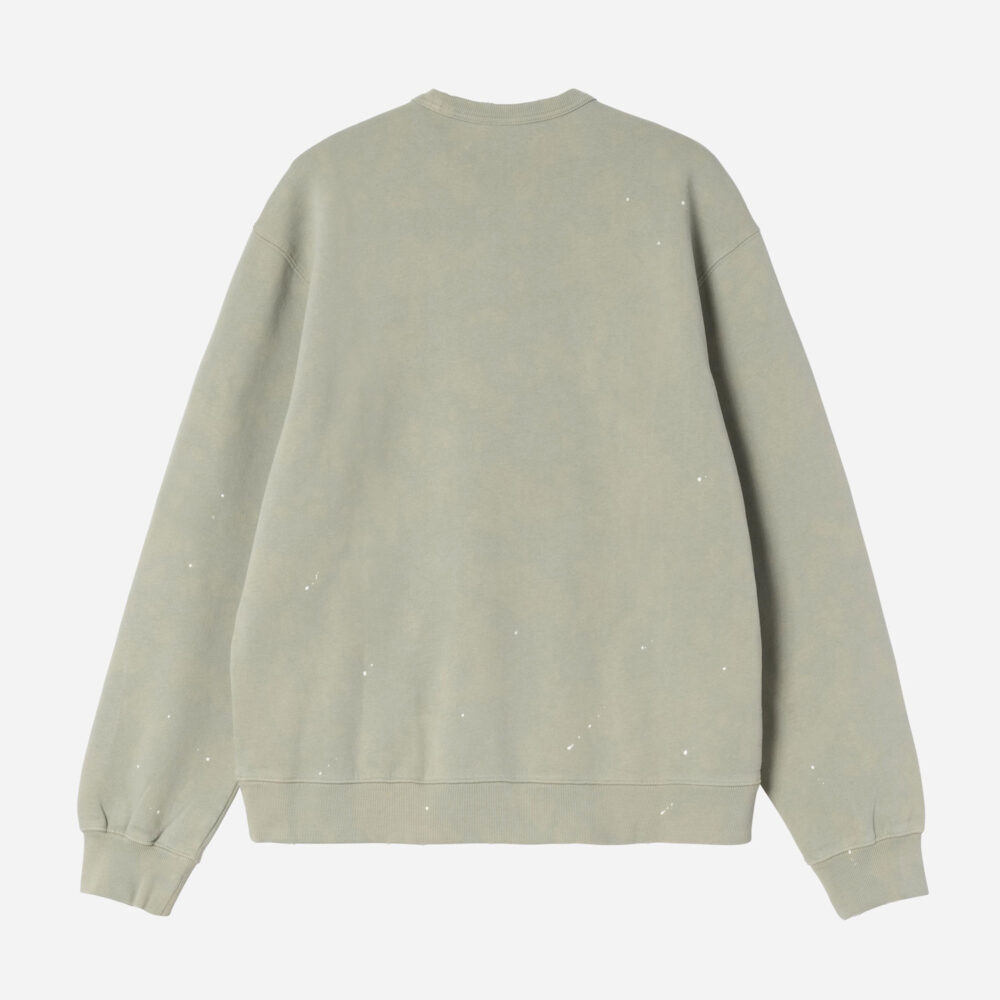 Carhartt WIP Painter Sweatshirt - Shady Green Destroy Wash/Splatter Carhartt WIP Painter Sweatshirt - Shady Green Destroy Wash/Splatter