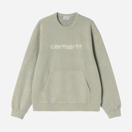 Carhartt WIP Painter Sweatshirt - Shady Green Destroy Wash/Splatter Carhartt WIP Painter Sweatshirt - Shady Green Destroy Wash/Splatter