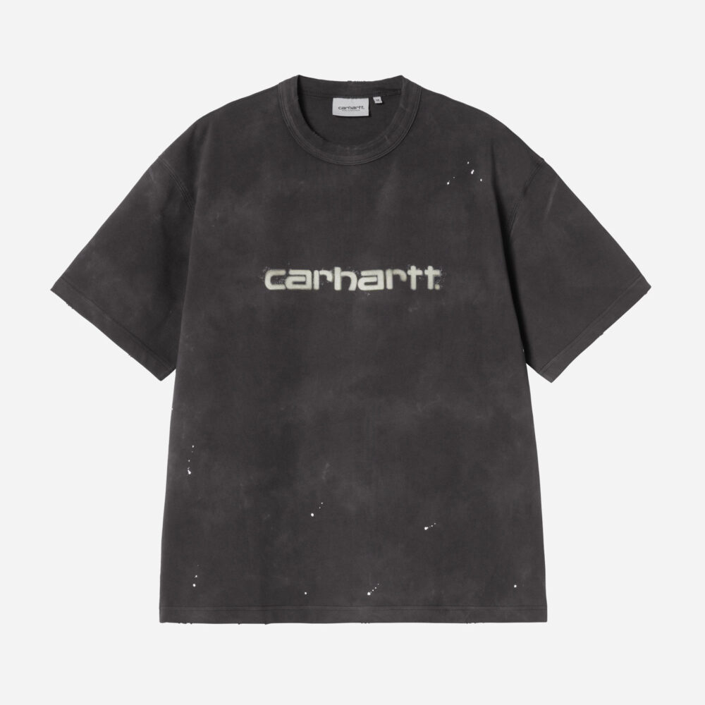 Carhartt WIP Painter Tee - Black Destroy Wash/Splatter