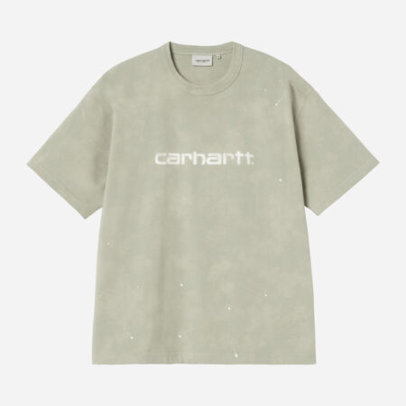 Carhartt WIP Painter Tee - Shady Green Destroy Wash/Splatter