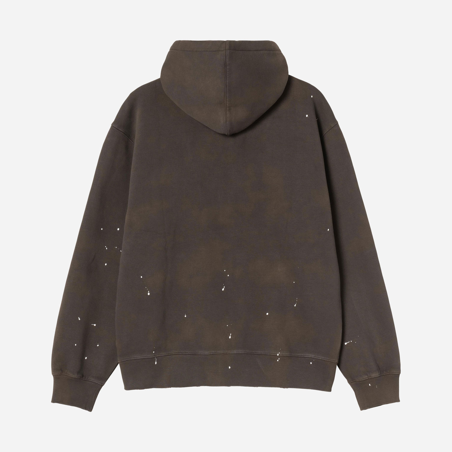 Carhartt WIP Painter Zip Hoodie - Tobacco Destroy Wash/Splatter