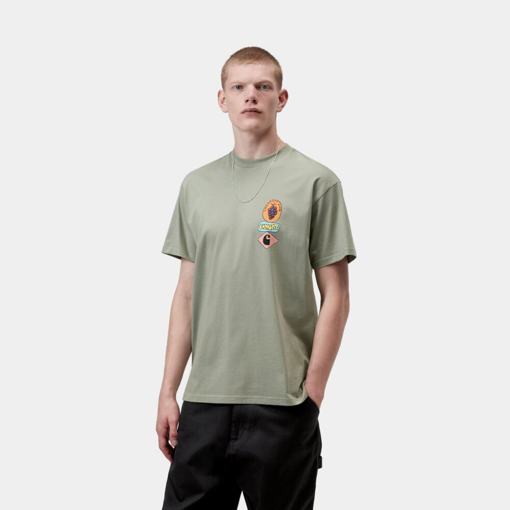 Carhartt WIP Stacked Grapes Tee - Shady Green Carhartt WIP Stacked Grapes Tee - Shady Green