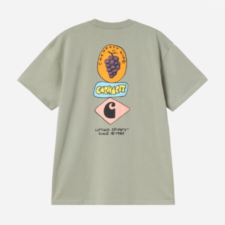 Carhartt WIP Stacked Grapes Tee - Shady Green