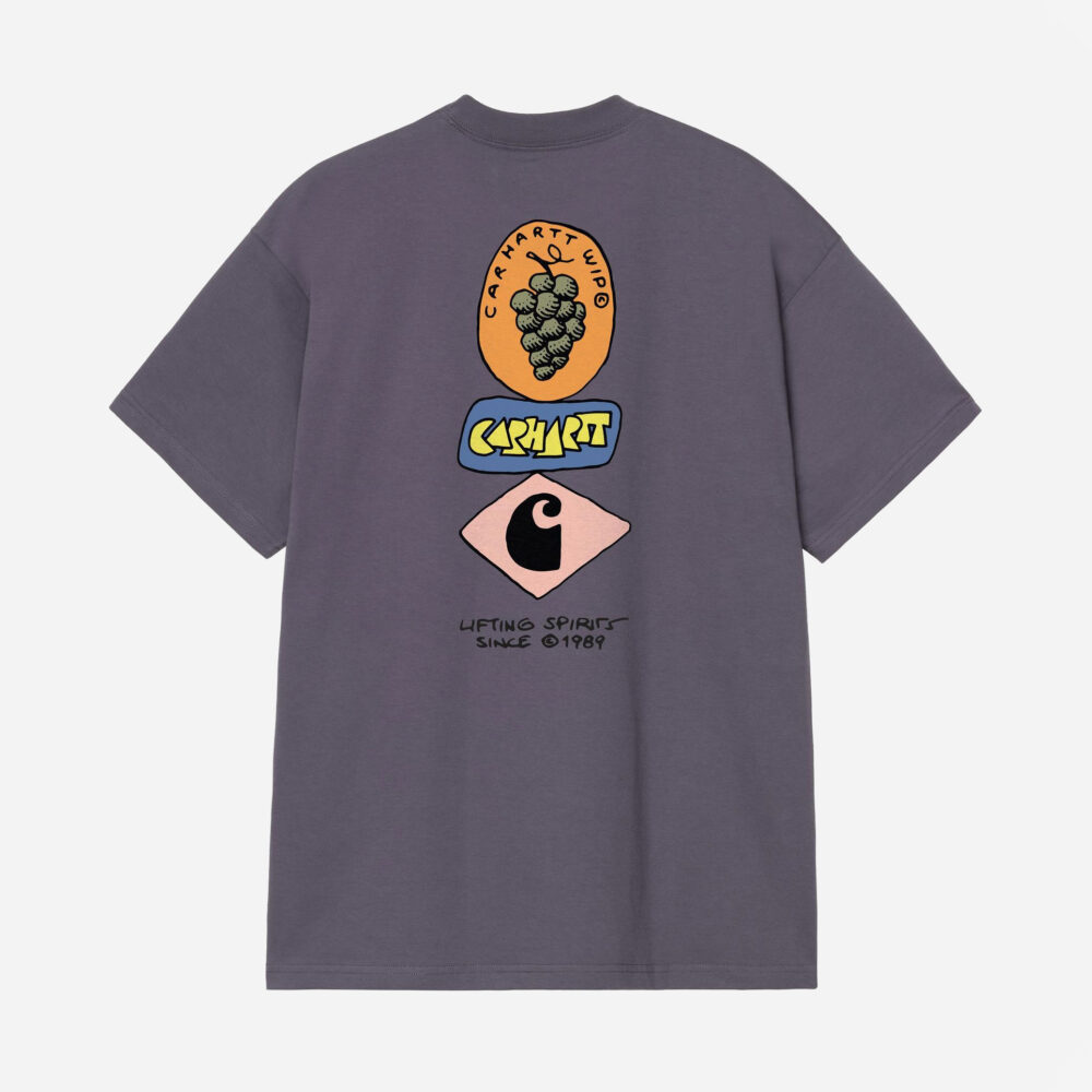 Carhartt WIP Stacked Grapes Tee - Shady Purple Carhartt WIP Stacked Grapes Tee - Shady Purple