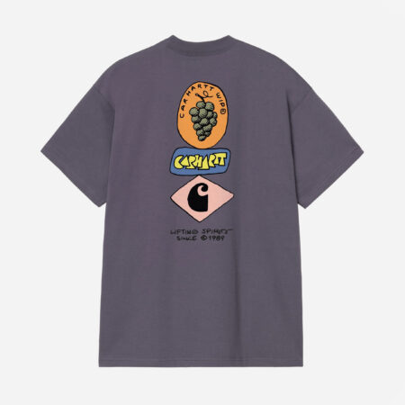 Carhartt WIP Stacked Grapes Tee - Shady Purple