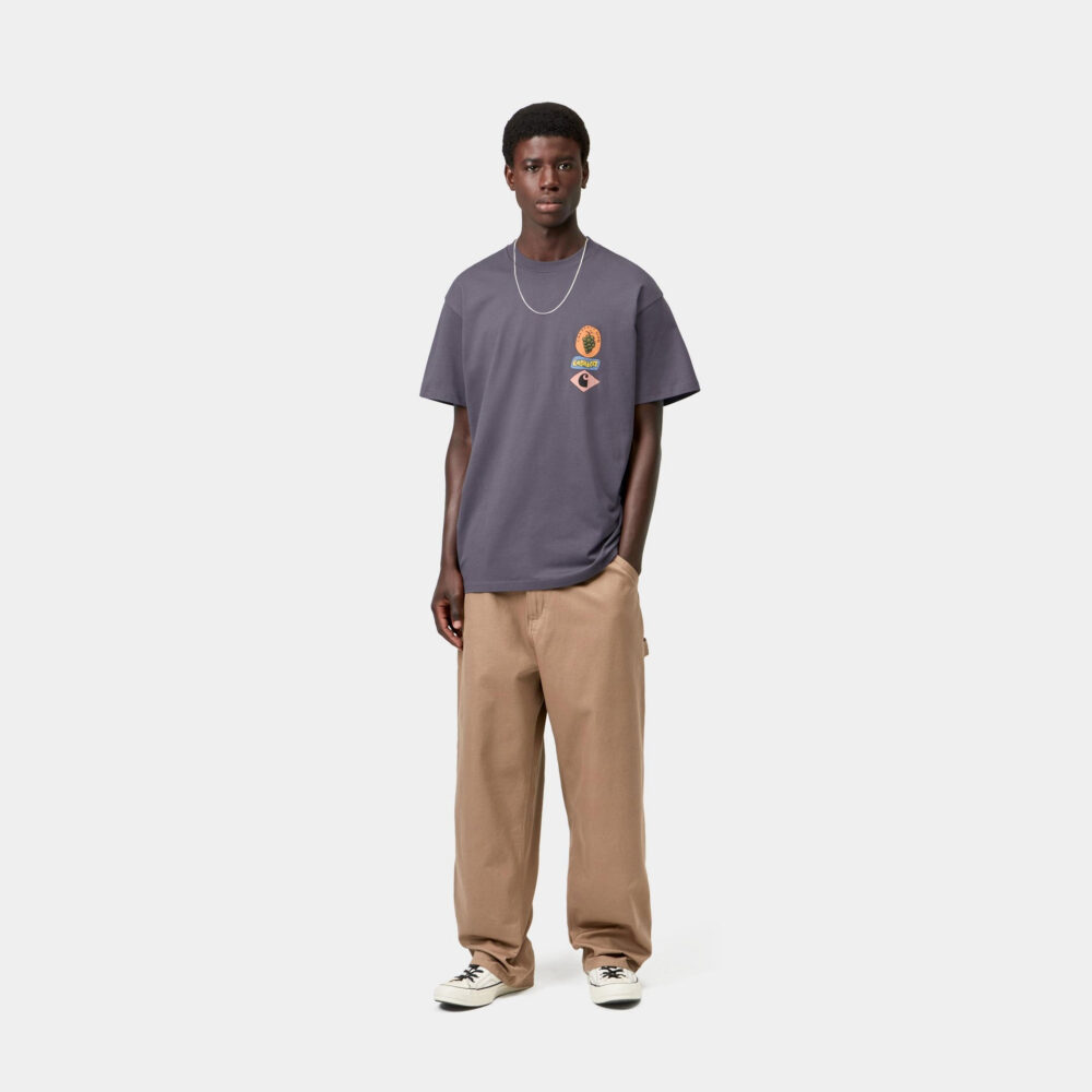 Carhartt WIP Stacked Grapes Tee - Shady Purple