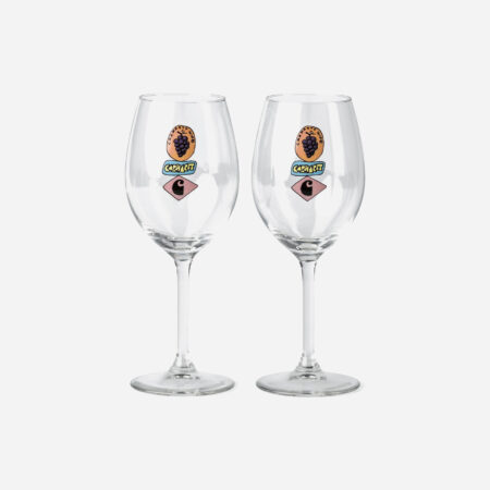 Carhartt WIP Stacked Grapes Wine Glass Set - Clear