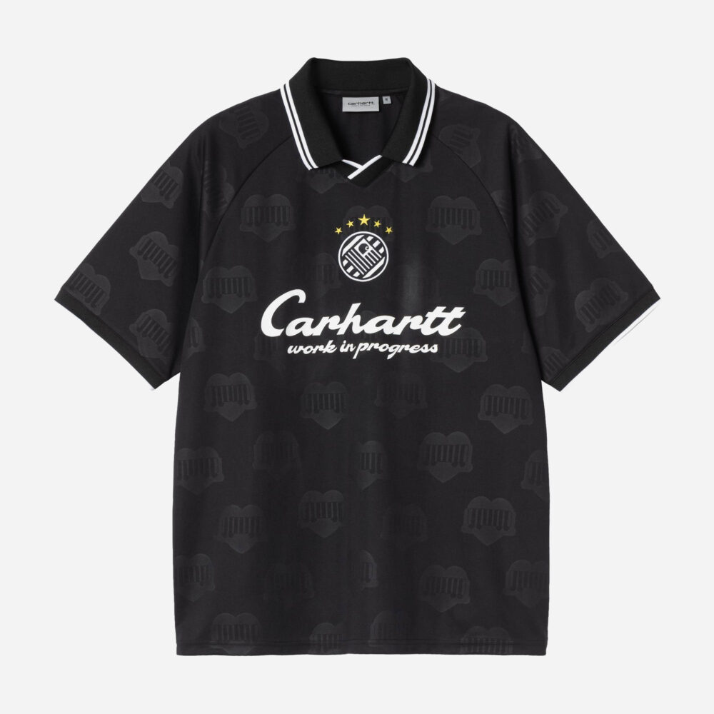 Carhartt WIP Terrace Football Tee - Heart Train Jacquard/Black Carhartt WIP Terrace Football Tee - Heart Train Jacquard/Black