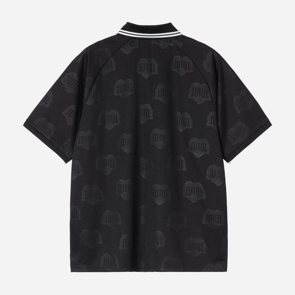Carhartt WIP Terrace Football Tee - Heart Train Jacquard/Black Carhartt WIP Terrace Football Tee - Heart Train Jacquard/Black