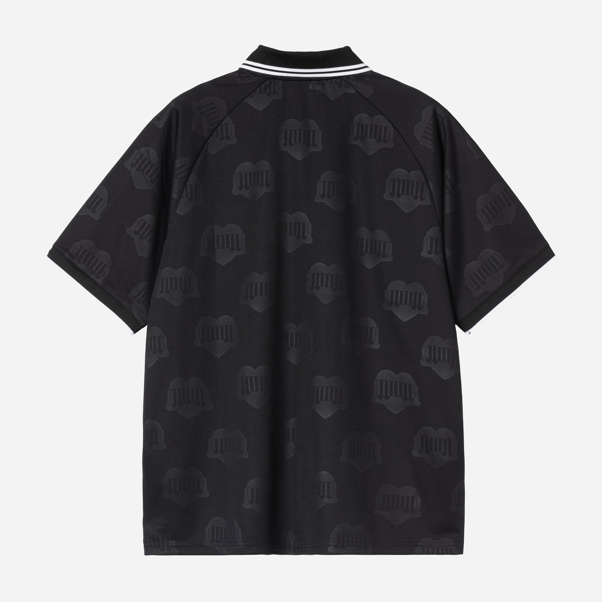 Carhartt WIP Terrace Football Tee - Heart Train Jacquard/Black