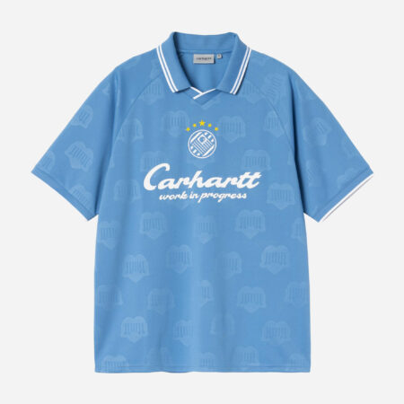 Carhartt WIP Terrace Football Tee - Heart Train Jacquard/Curacao