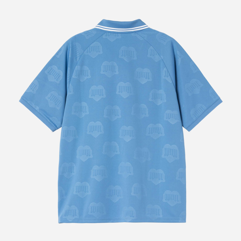 Carhartt WIP Terrace Football Tee - Heart Train Jacquard/Curacao