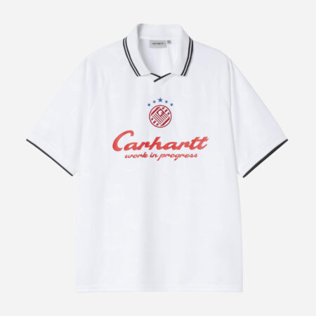 Carhartt WIP Terrace Football Tee - Heart Train Jacquard/White
