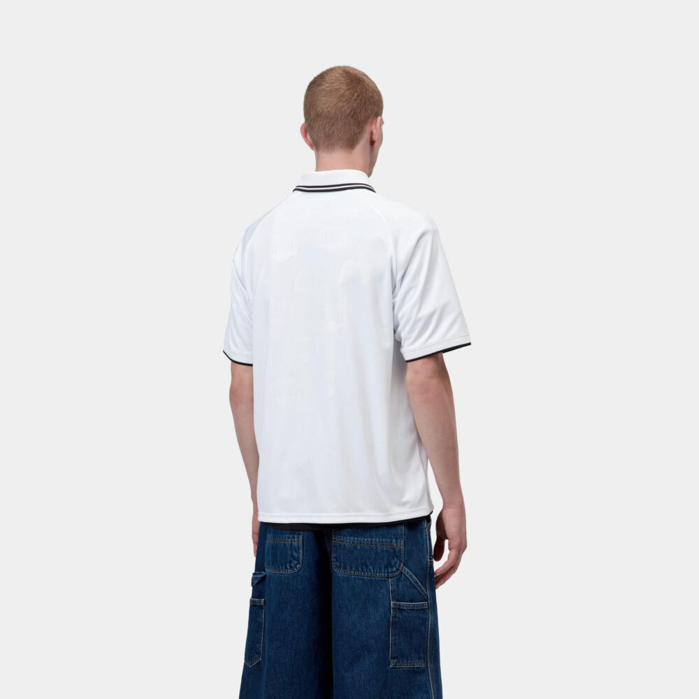 Carhartt WIP Terrace Football Tee - Heart Train Jacquard/White