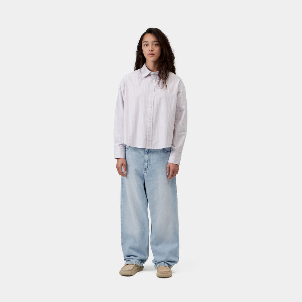 Carhartt WIP Women's Brandon Pant - Blue Heavy Worn Bleached