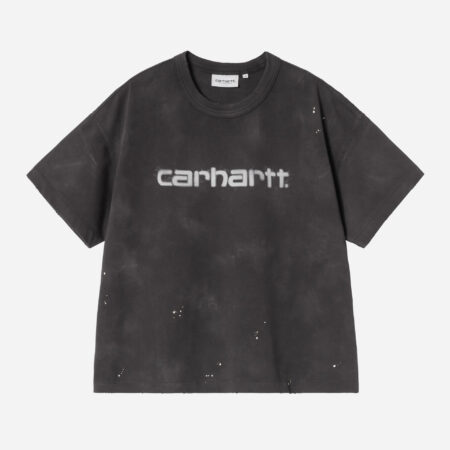 Carhartt WIP Women's Painter Tee - Black Destroy Wash/Splatter Carhartt WIP Women's Painter Tee - Black Destroy Wash/Splatter